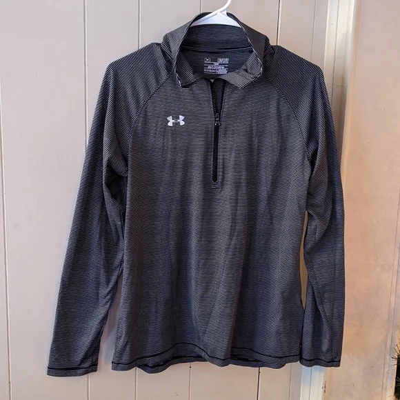 Under Armour Women's Stripe Tech 1/4 Zip - Picture 2 of 4